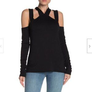 Bailey 44 Survive Cutout Cold Shoulder Sweater Top